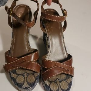 Coach wedges size 7.5